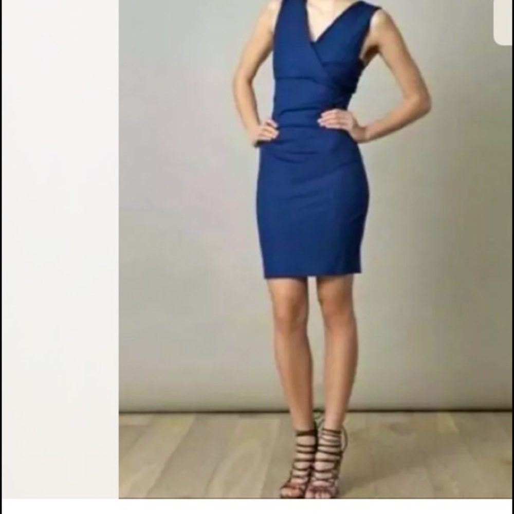 Dianne Von Furstenberg Parker Navy Blue  body-con